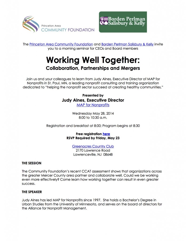 05.28.14 - Working Well Together - PACF