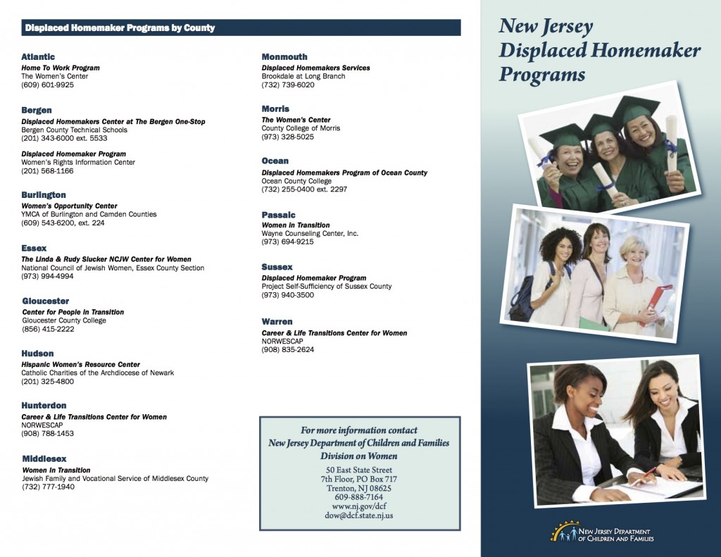 Displaced Homemaker Brochure