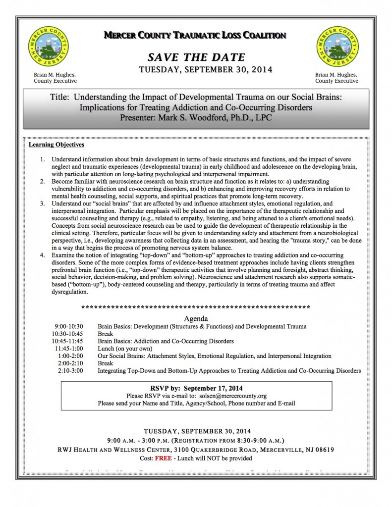 Flyer - 2014 Treating Addictions and Co-occurring Disorders