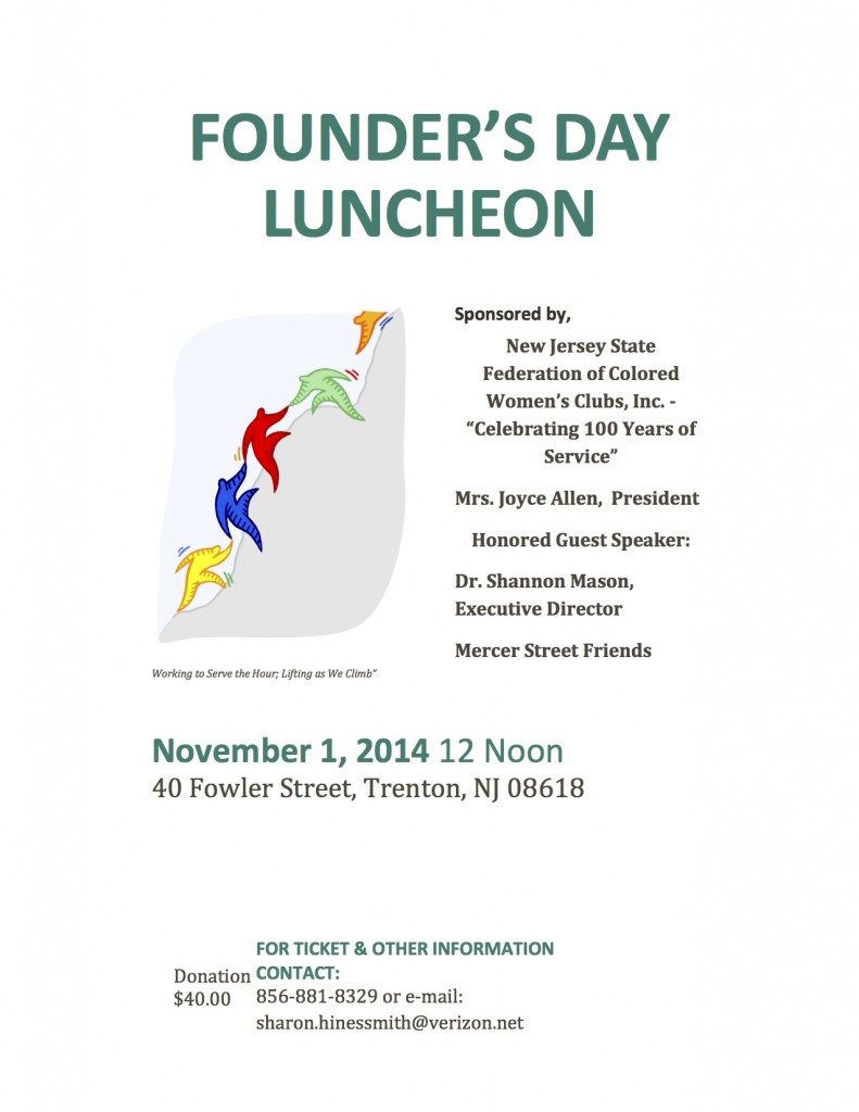 11.1.2014- Founders Day NJSFCWC